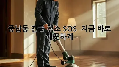 🚨 풍납동 긴급 청소 SOS! 🏡✨ 지금 바로 깨끗하게!