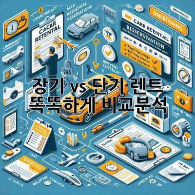 🚗 장기 vs 단기 렌트? 똑똑하게 비교분석!