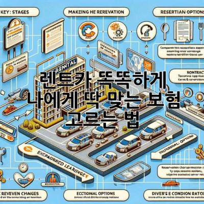 🚗 렌트카 똑똑하게! 나에게 딱 맞는 보험 고르는 법 ✨