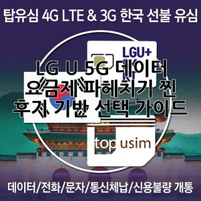 LG U+ 5G 데이터 요금제 파헤치기: 찐 후기 기반 선택 가이드 🚀