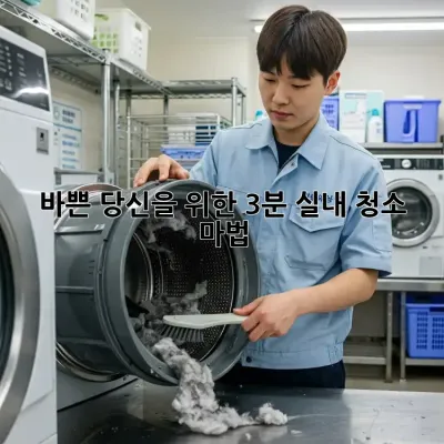 바쁜 당신을 위한 3분 실내 청소 마법 ✨