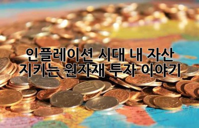 인플레이션 시대, 내 자산 지키는 원자재 투자 이야기