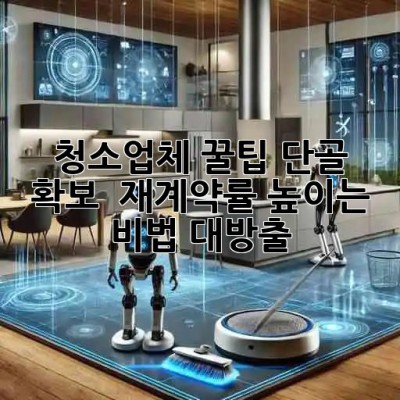 청소업체 꿀팁🍯 단골 확보 & 재계약률 높이는 비법 대방출! ✨