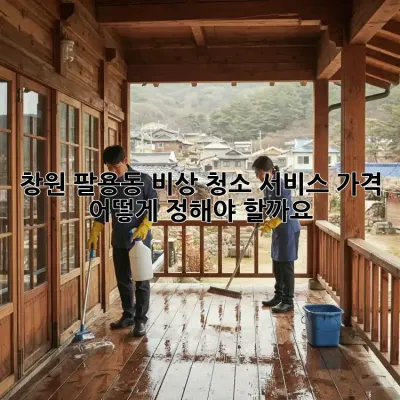 창원 팔용동 비상 청소 서비스 가격, 어떻게 정해야 할까요?